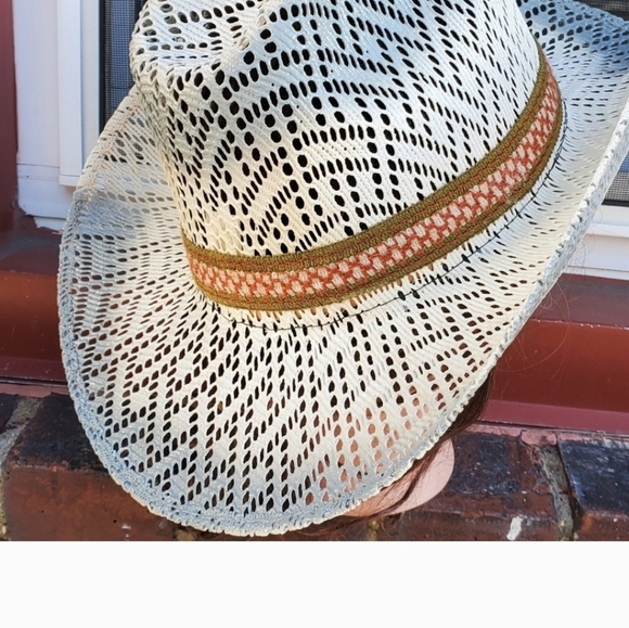 Vintage Mexican Straw‎ Cowboy Hat 7.25 NWOT - Picture 9 of 10